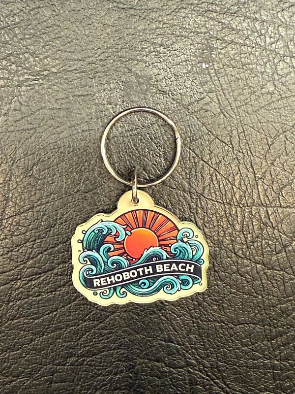 ACRYLIC KEYCHAIN SUNSET WAVES