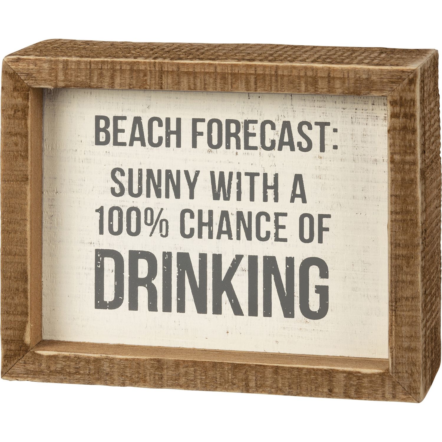 ATTITUDE BLOCK SIGNS SUNNY CHANCE OF DRINKING