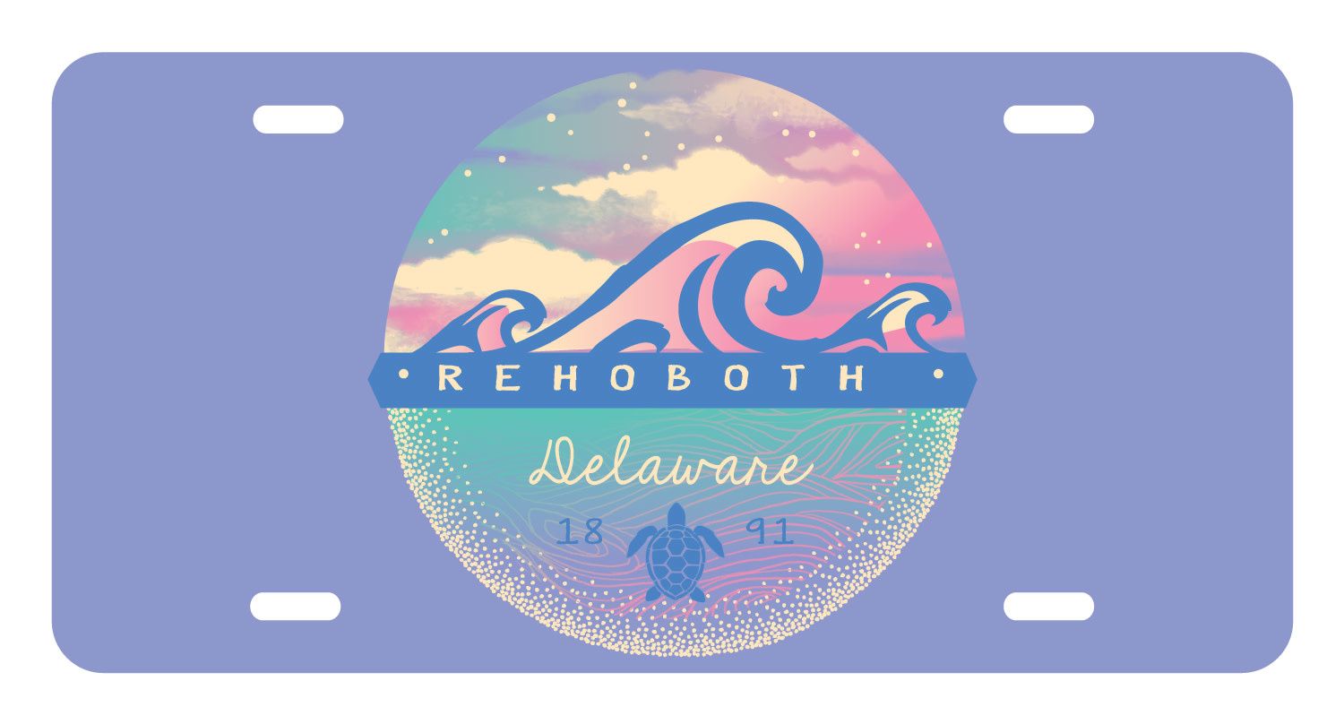 LICENSE PLATE MYTHIC WAVES