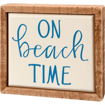 BEACH LOVER BLOCK SIGNS MINI ON BEACH TIME
