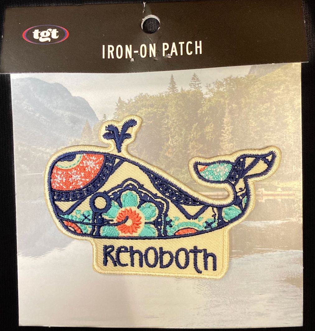 IRON ON PATCH WISH LIST WHALE