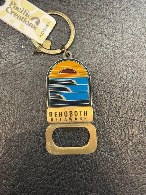 BOTTLE OPENER KEYCHAIN SUNSET WAVES