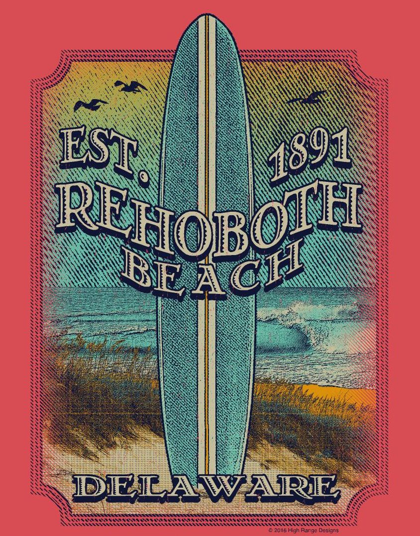 BEACH STICKER POTJACK SURFBOARD