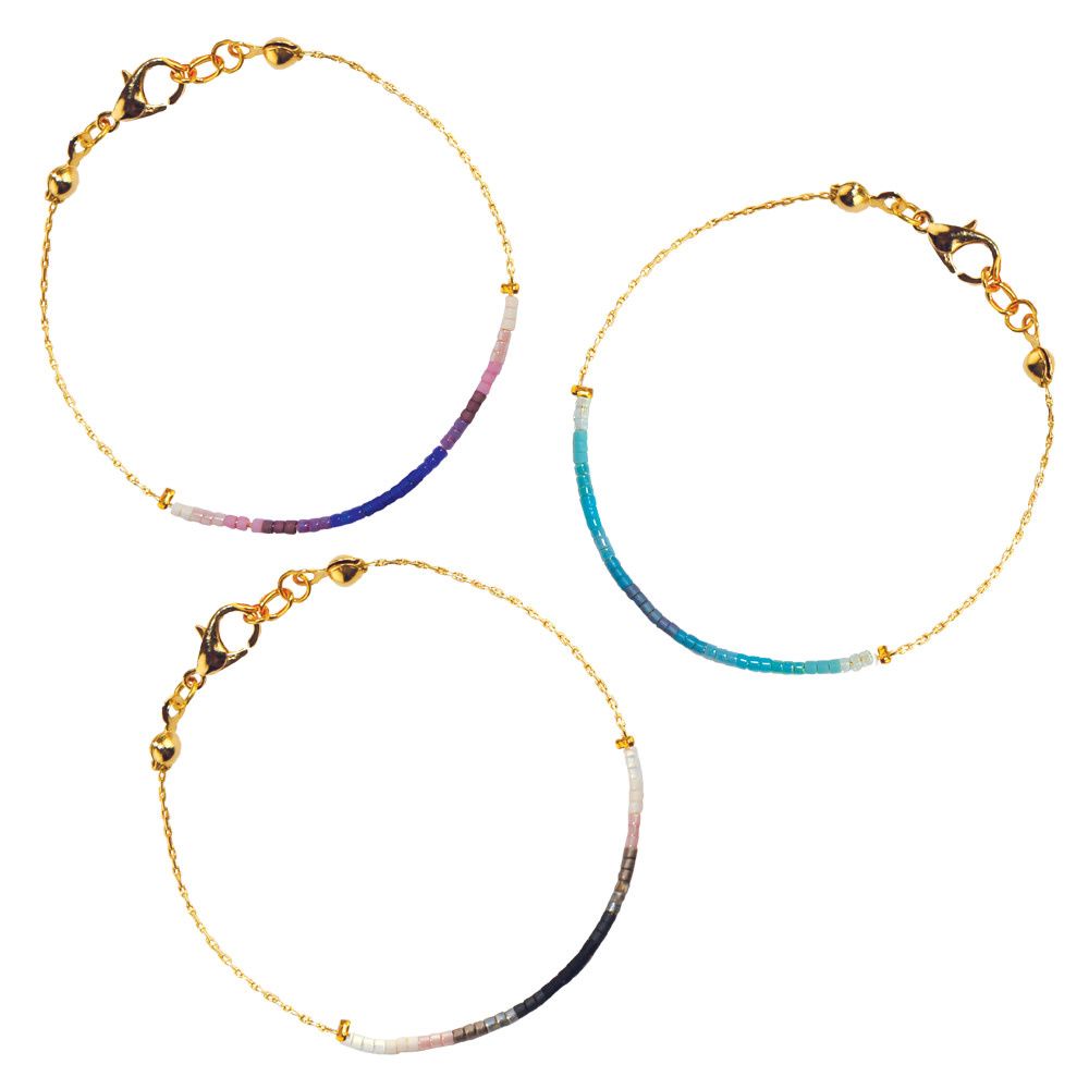 SEEDBEAD CHAIN ANKLET ADJUSTABLE