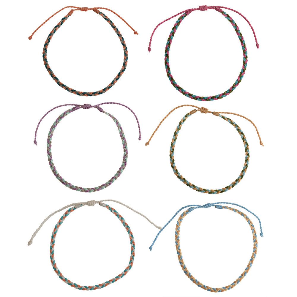 HEMP CORDED ANKLET BRAIDED ROPE ADJUSTABLE