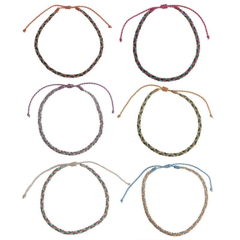 HEMP CORDED ANKLET BRAIDED ROPE ADJUSTABLE