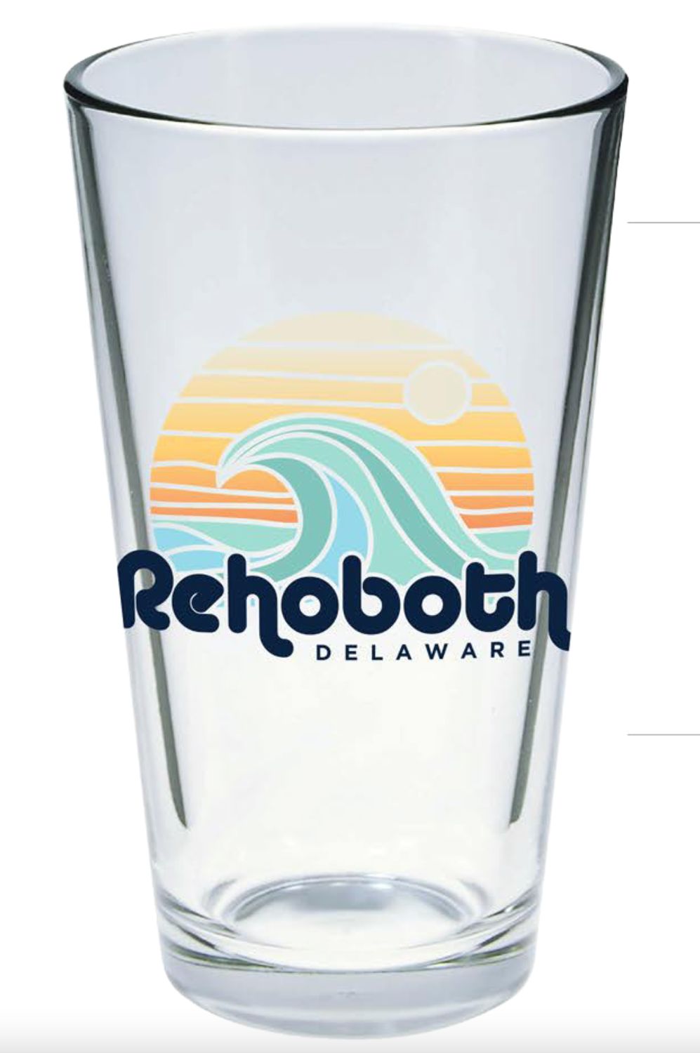 GLASS 16 OZ PINT GLASS PROTECTOR WAVE