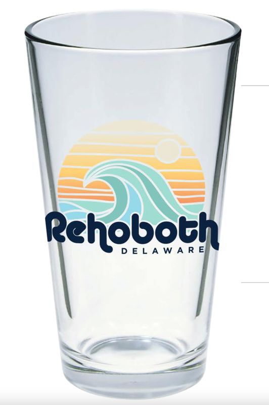 GLASS 16 OZ PINT GLASS PROTECTOR WAVE