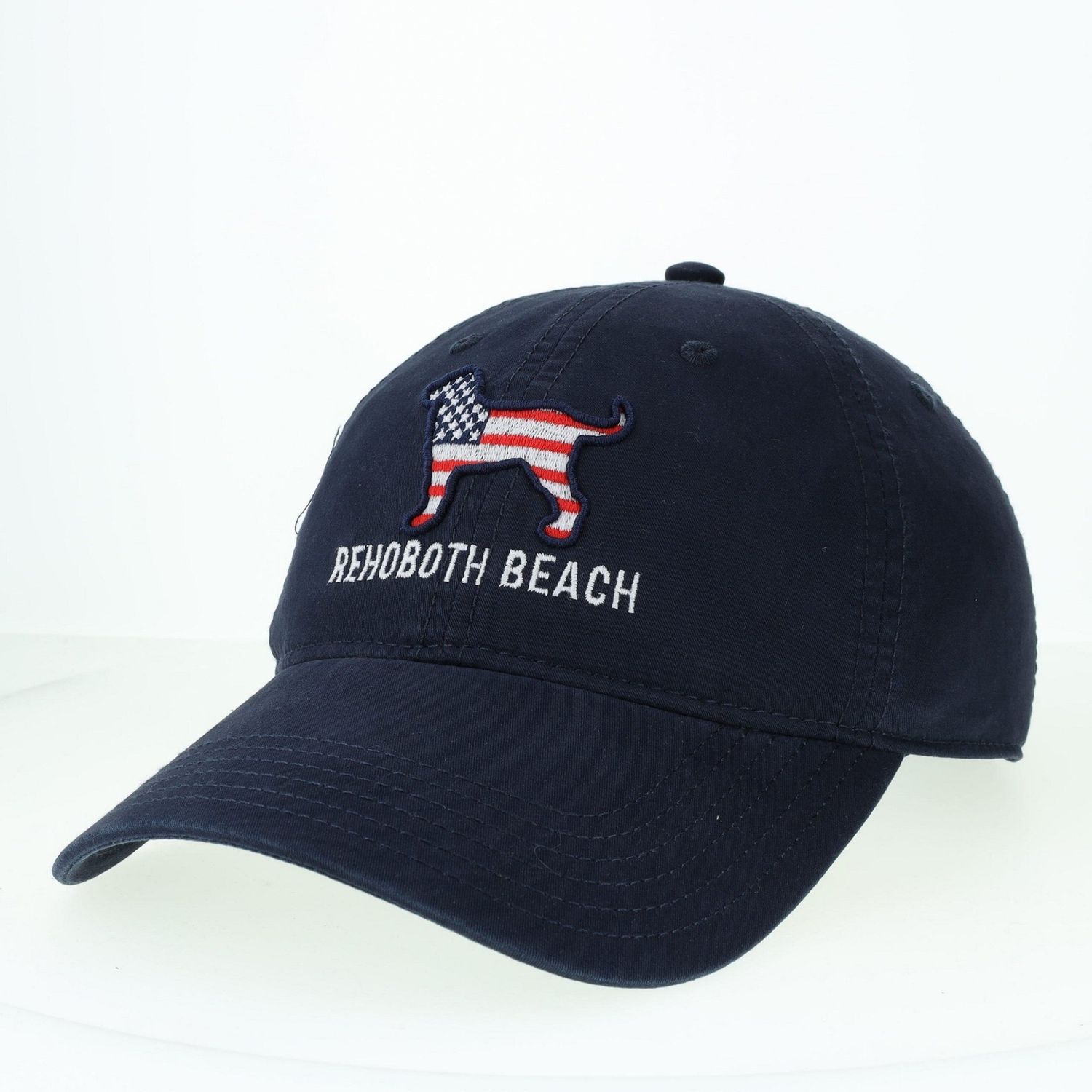 LEGACY RELAXED TWILL HAT NAVY USA DOG