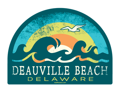 DEAUVILLE BEACH STICKER NARSHA WAVES