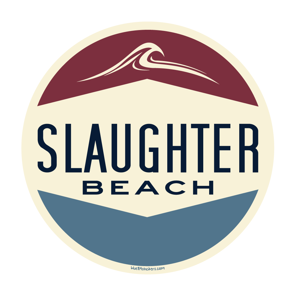 SLAUGHTER BEACH STICKER COIL SPRING WAVE