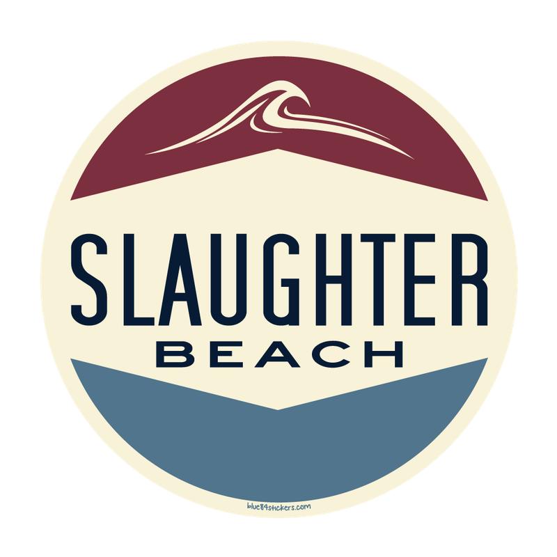 SLAUGHTER BEACH STICKER COIL SPRING WAVE