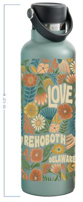 LEGEND TRAVEL TUMBLER SPLENDID FLORAL MINERAL GREEN