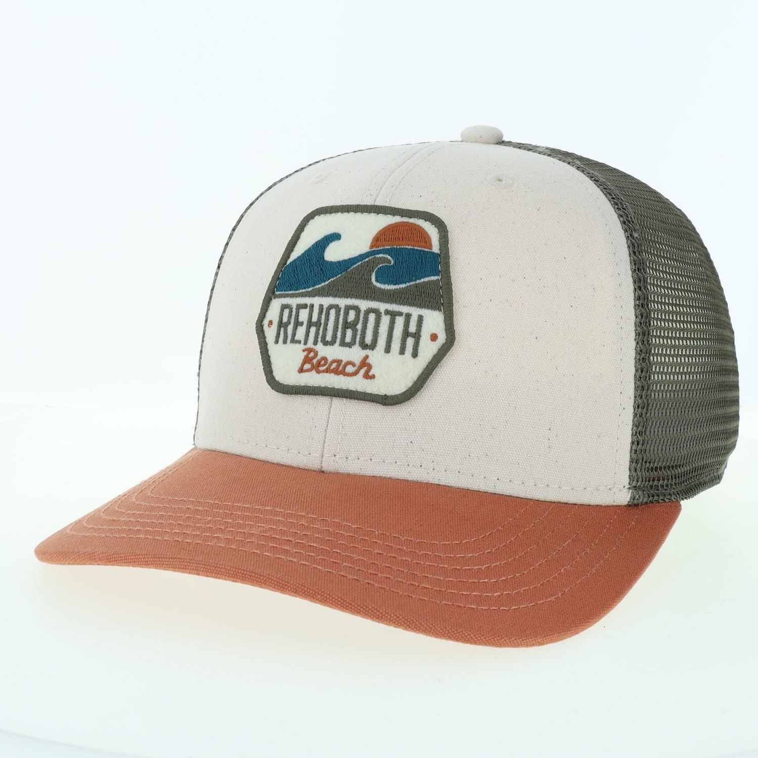 LEGACY MID PROFILE TRUCKER HAT BRONZE/OLIVE WAVE