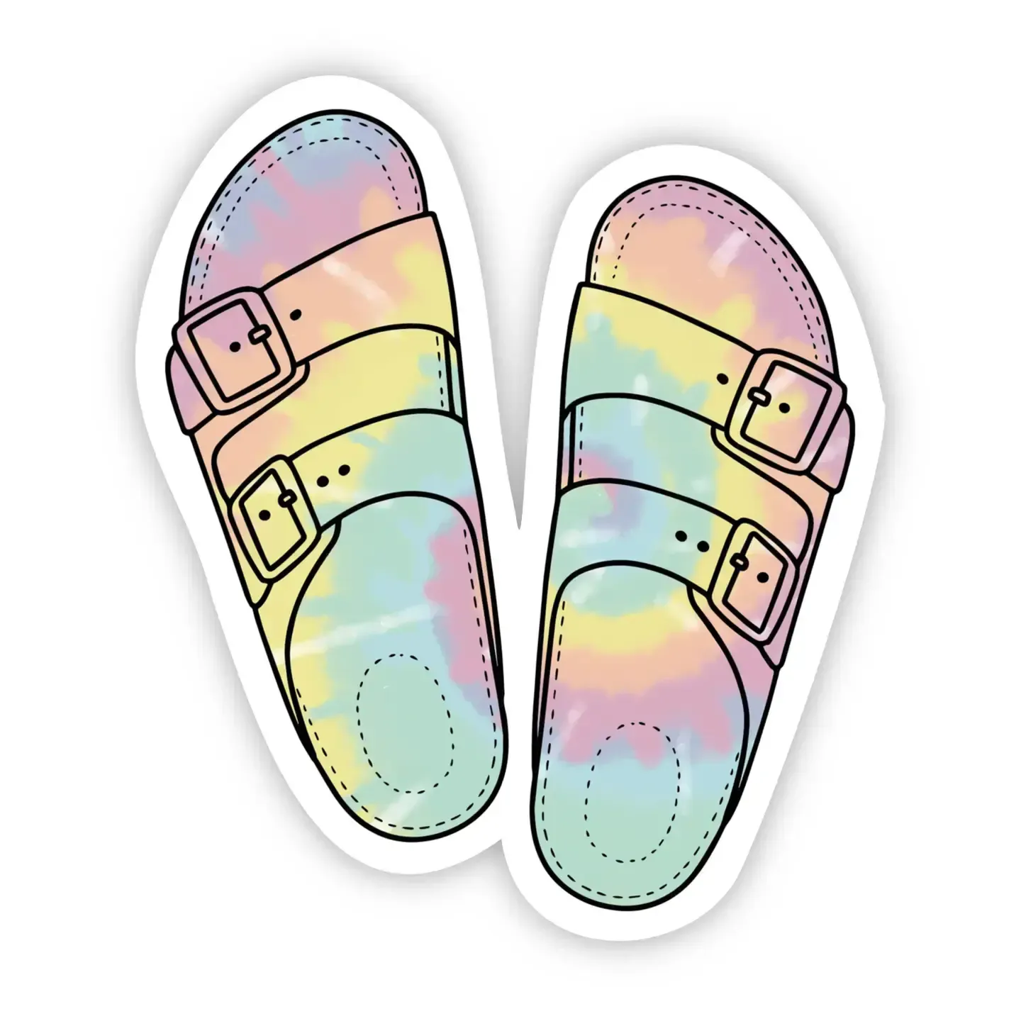 NOVELTY STICKER RAINBOW BIRKENSTOCKS