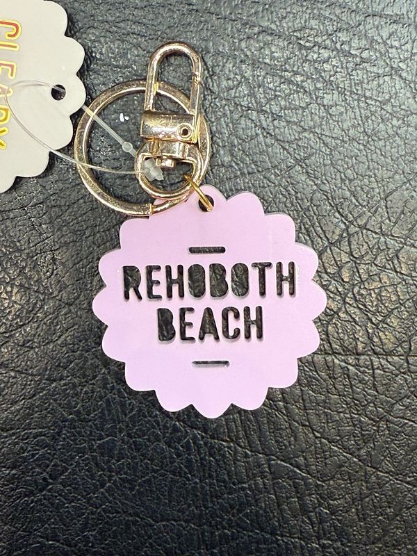 CLEARY LANE KEYCHAIN VIOLET FLOWER