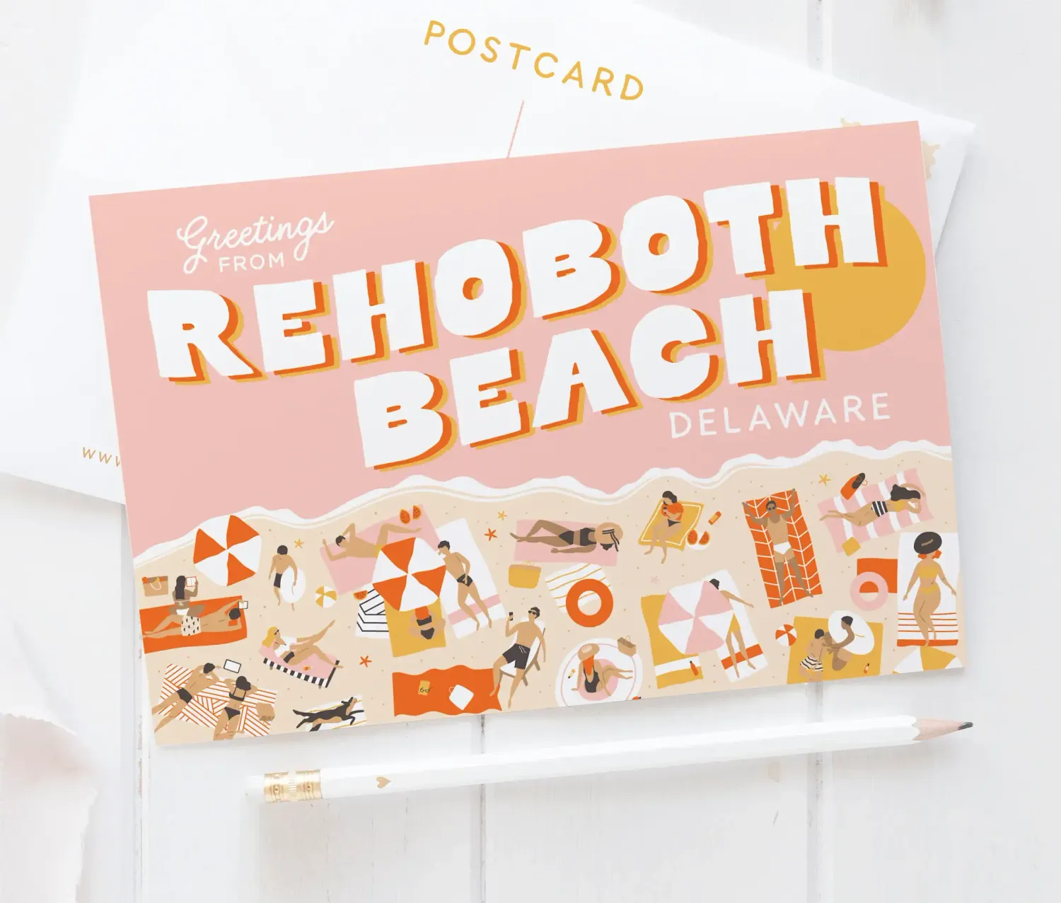 POSTCARD BEACH SCENE