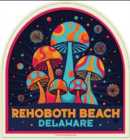 BEACH STICKER MUSHROOM GALAXY