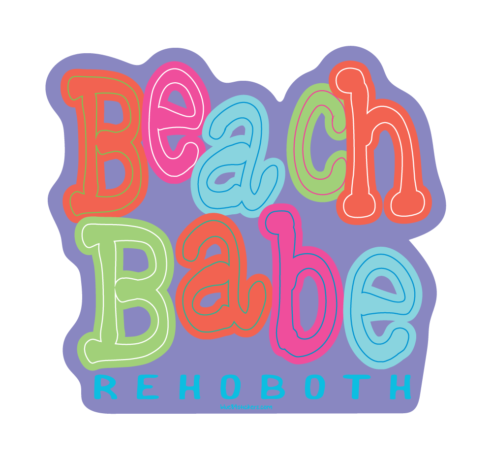 BEACH STICKER HAVE FUN BEACH BABE