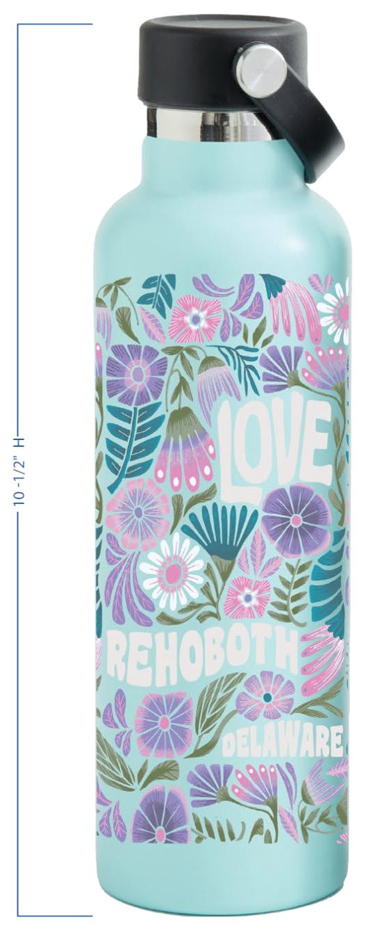 LEGEND TRAVEL TUMBLER SPLENDID FLORAL ARCTIC BLUE