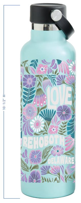 LEGEND TRAVEL TUMBLER SPLENDID FLORAL ARCTIC BLUE