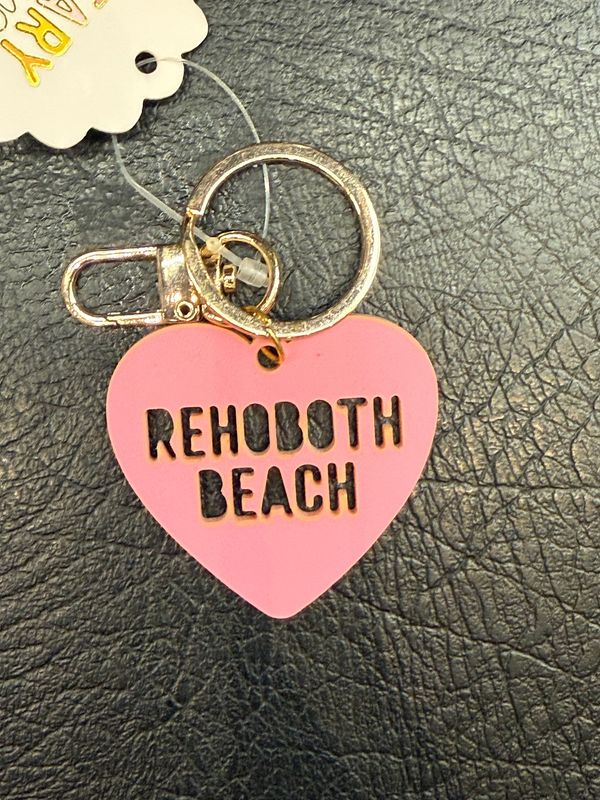 CLEARY LANE KEYCHAIN PINK HEART