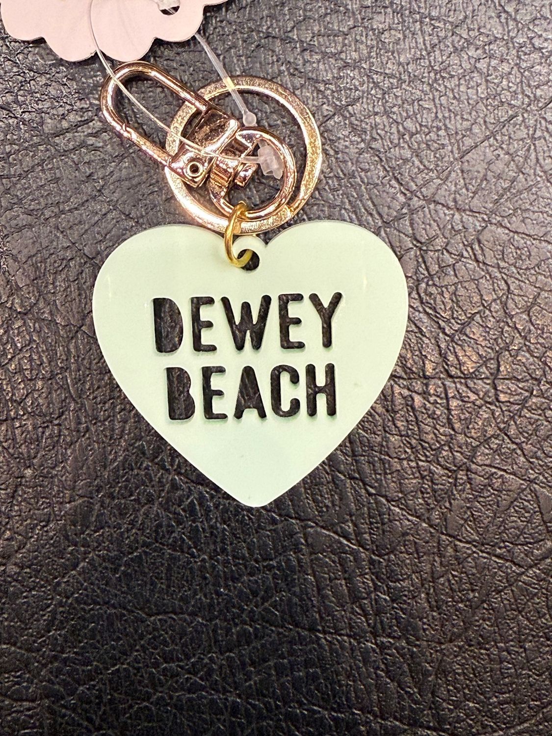 DEWEY CLEARY LANE KEYCHAIN HONEYDEW HEART
