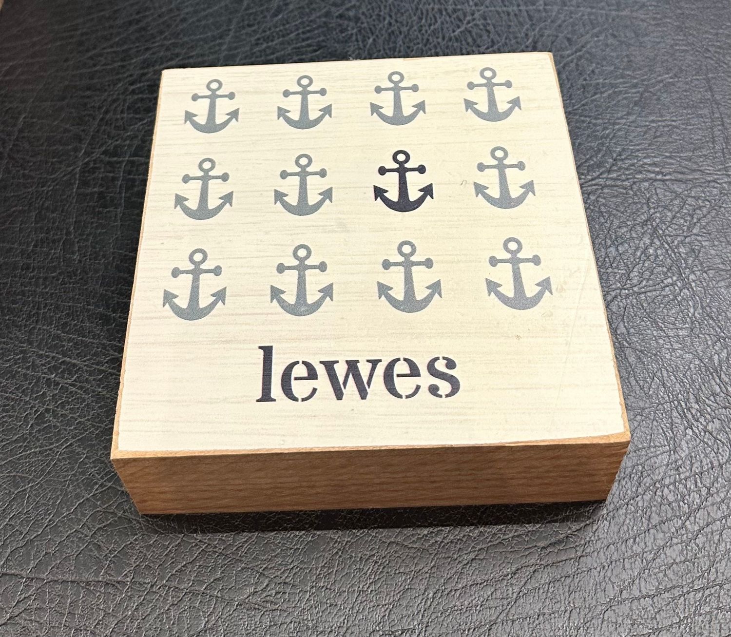 LEWES REPEATING ANCHORS BLOCK SIGN