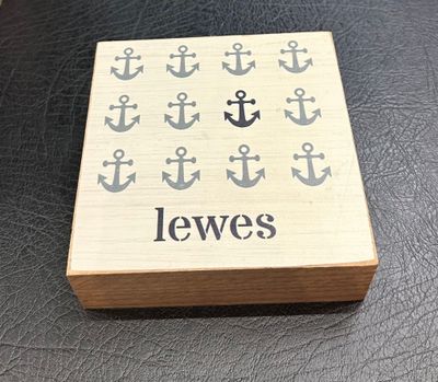 LEWES REPEATING ANCHORS BLOCK SIGN