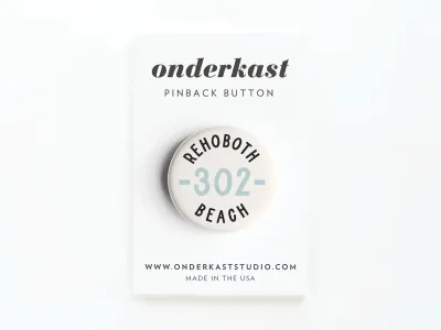 PINBACK BUTTON AREA CODE 302