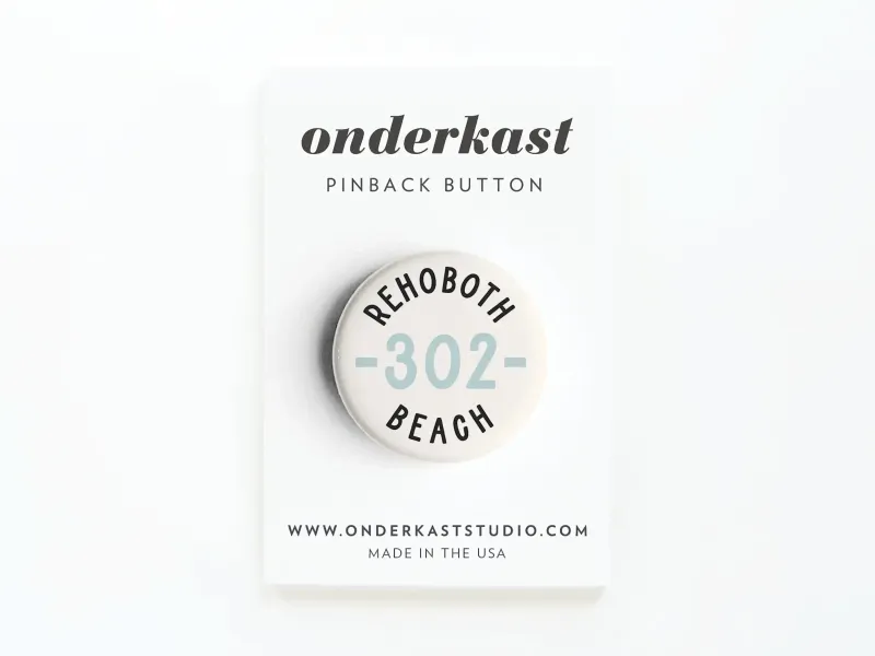 PINBACK BUTTON AREA CODE 302