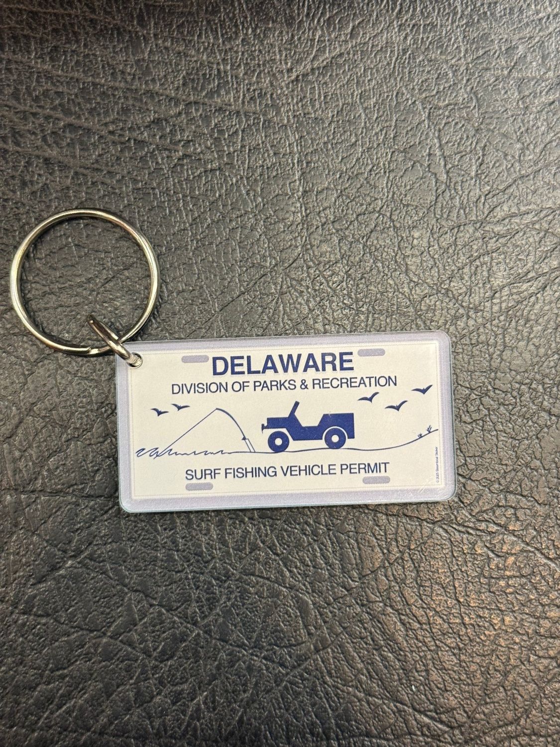 ACRYLIC KEYCHAIN DELAWARE SURF TAG