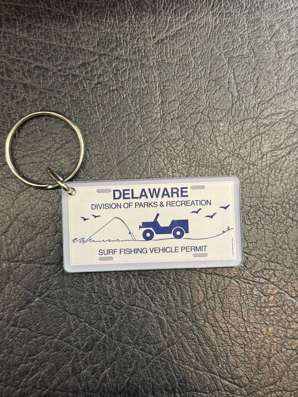 ACRYLIC KEYCHAIN DELAWARE SURF TAG