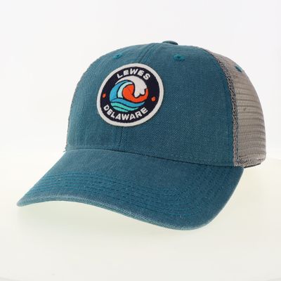 LEWES LEGACY DASHBOARD TRUCKER HAT MARINE SPLASH