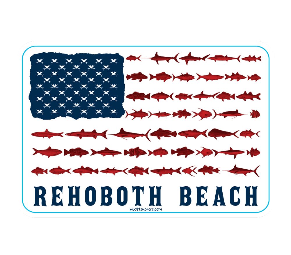 ACRYLIC MAGNET ALTERED LATITUDE FISH FLAG