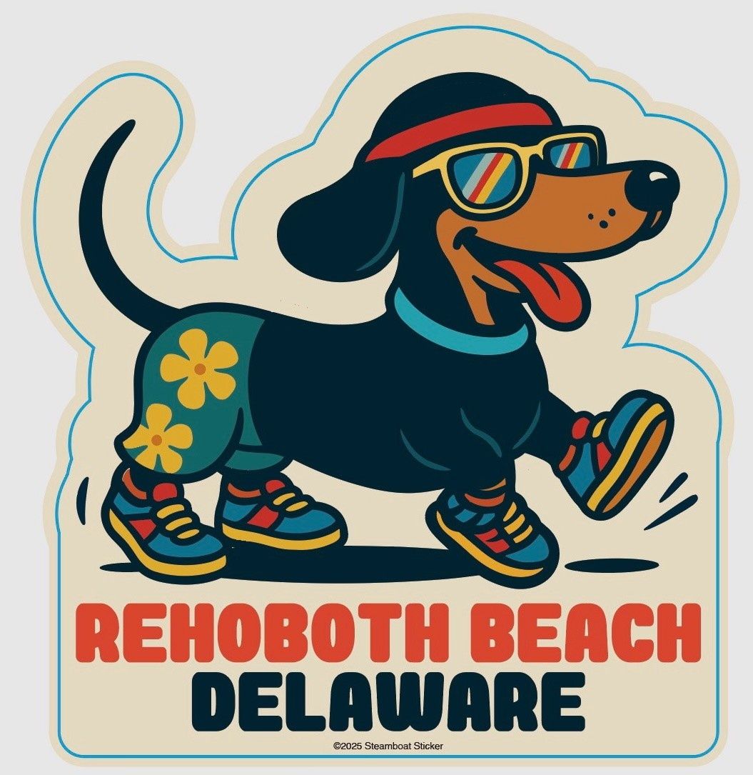 BEACH STICKER BEACH WEENIE