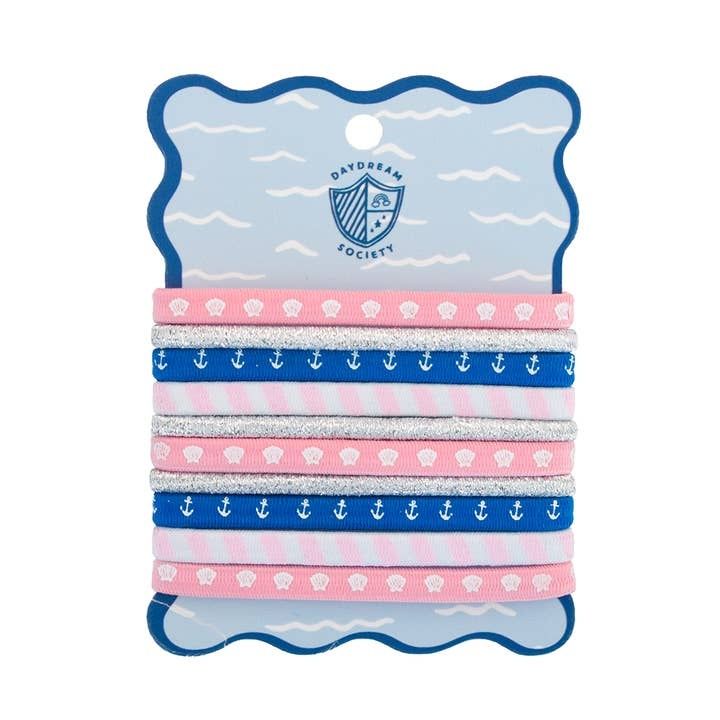 SEASIDE STRETCHY HAIR TIES