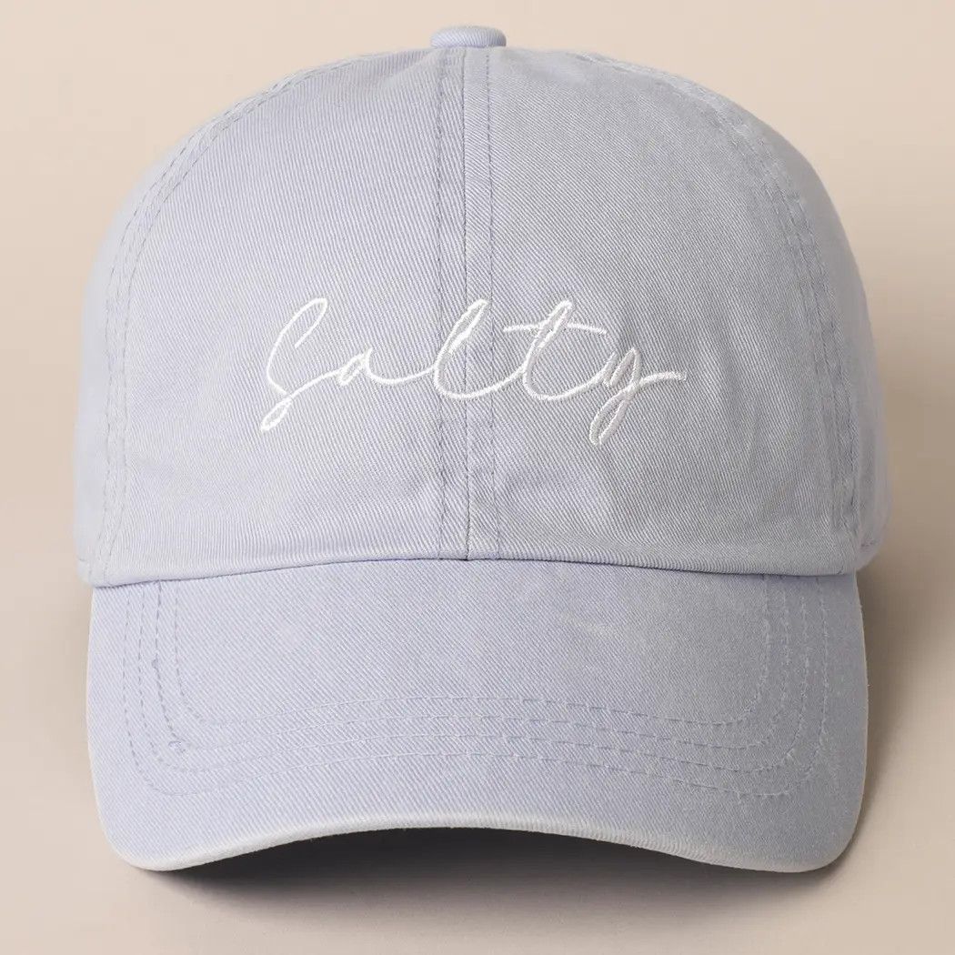 CLASSIC COTTON NOVELTY HAT OS  BLUE JEAN SALTY SCRIPT