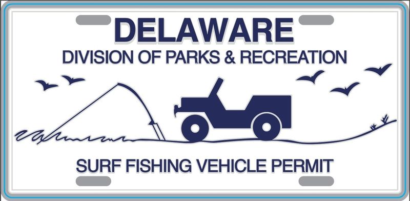 ACRYLIC MAGNET DELAWARE SURF TAG