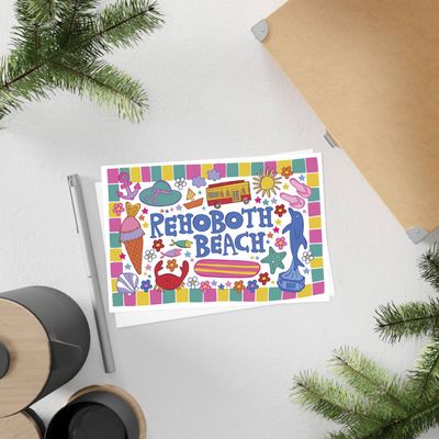 POSTCARD BEACH SCRIBBLES