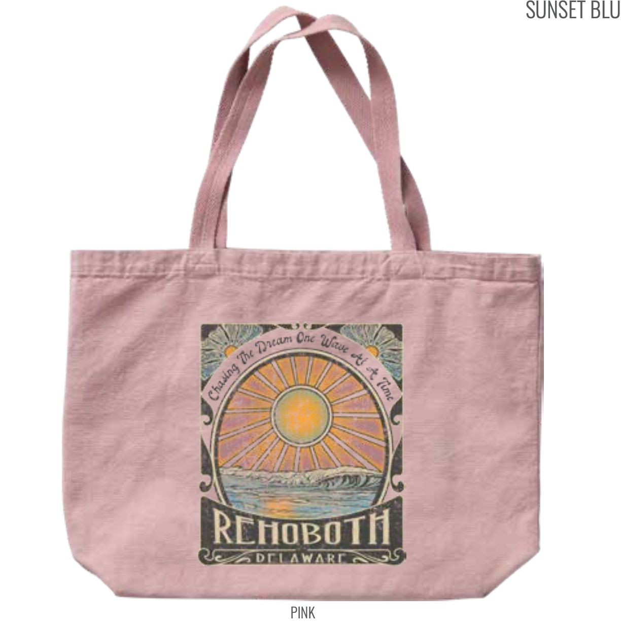 CHASING DREAMS PINK CANVAS TOTE