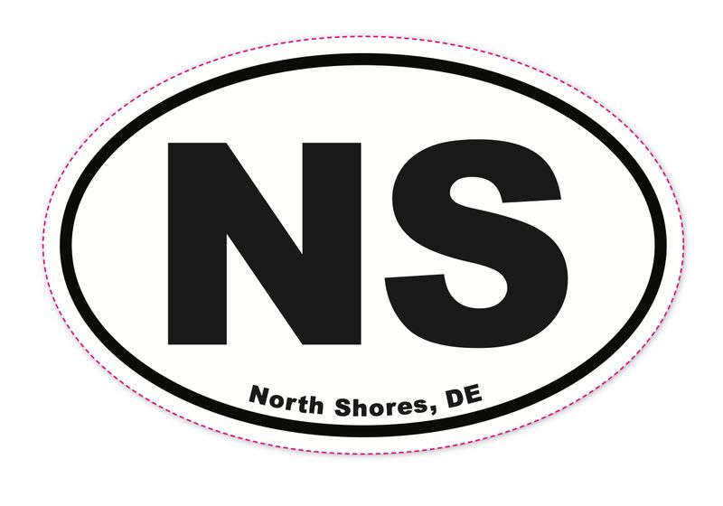 EURO STICKER 5.75 x 3.875 OVAL NORTH SHORES