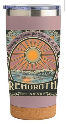 CORK TUMBLER CHASING DREAMS BLUSH PINK