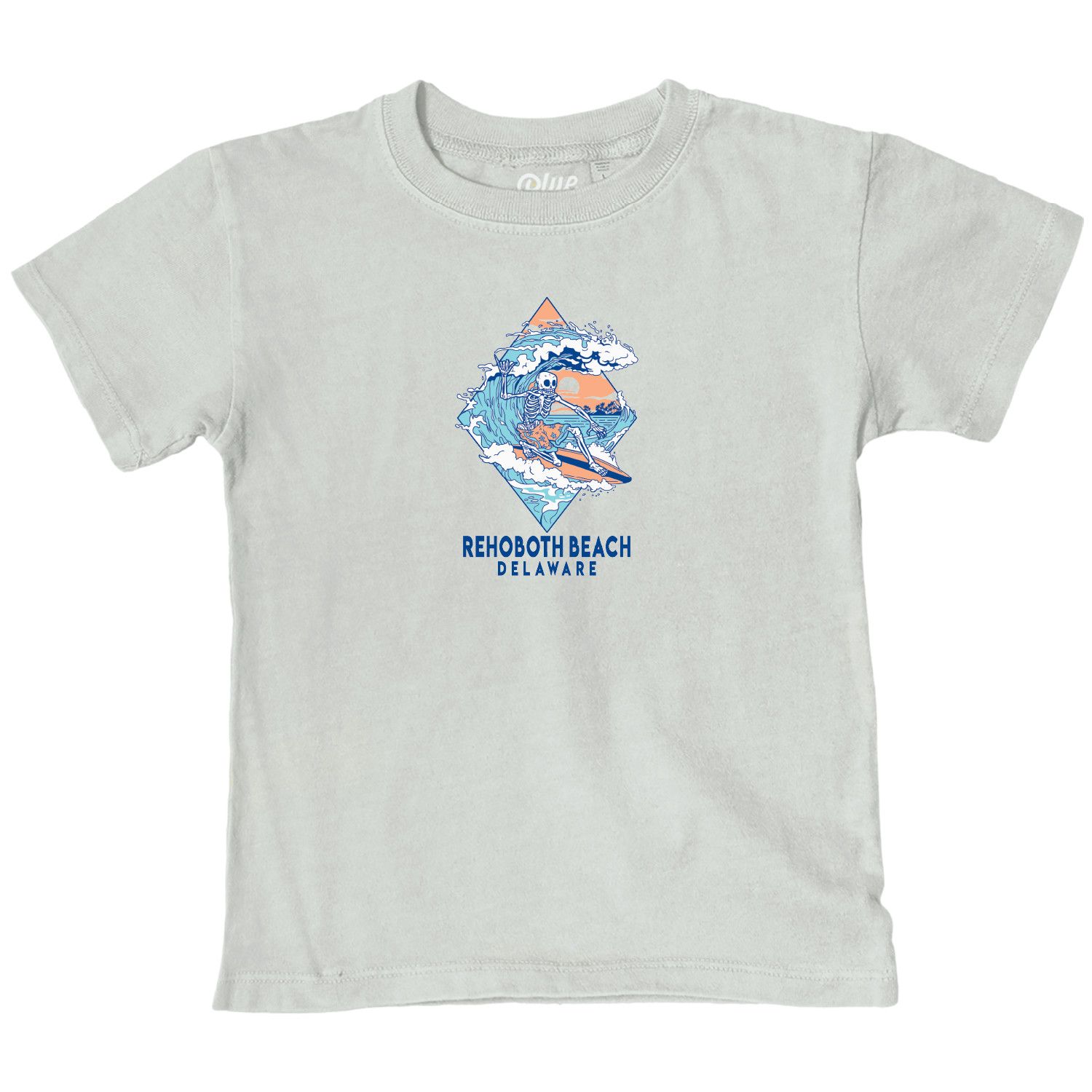 INFANT SURFING SKELETON SS TEE, Color: CEMENT, Size: 6M