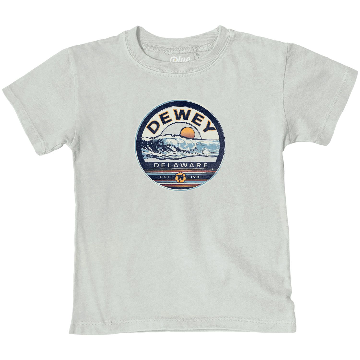 DEWEY INFANT DIVINATION WAVES SS TEE, Color: CEMENT, Size: 6M