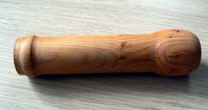 Manivelle en bois huilée