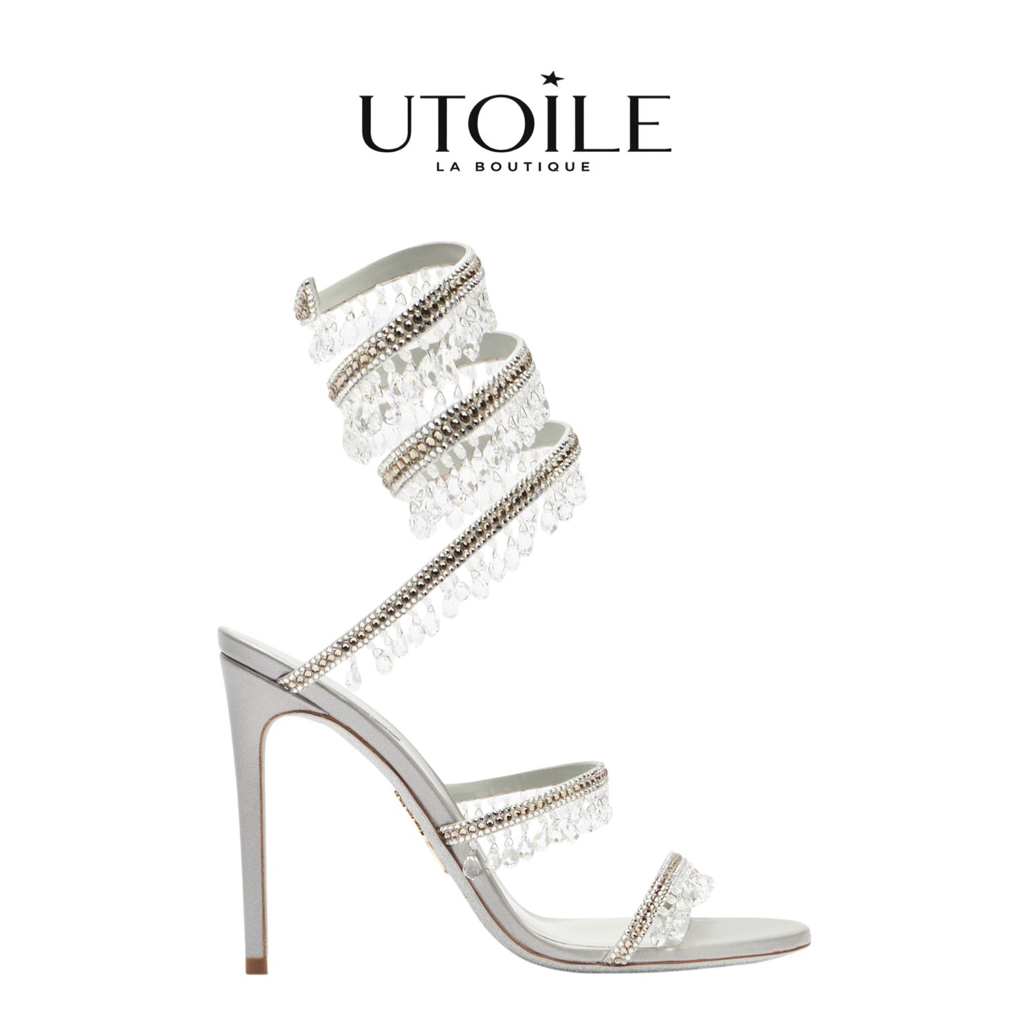 Rene Caovilla Chandelier Ivory Sandal 105