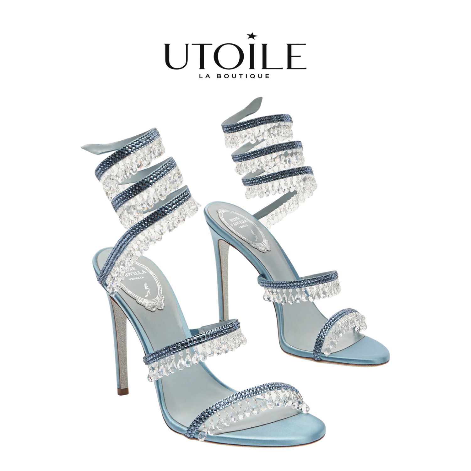 Rene Caovilla Chandelier Ivory Sandal 105