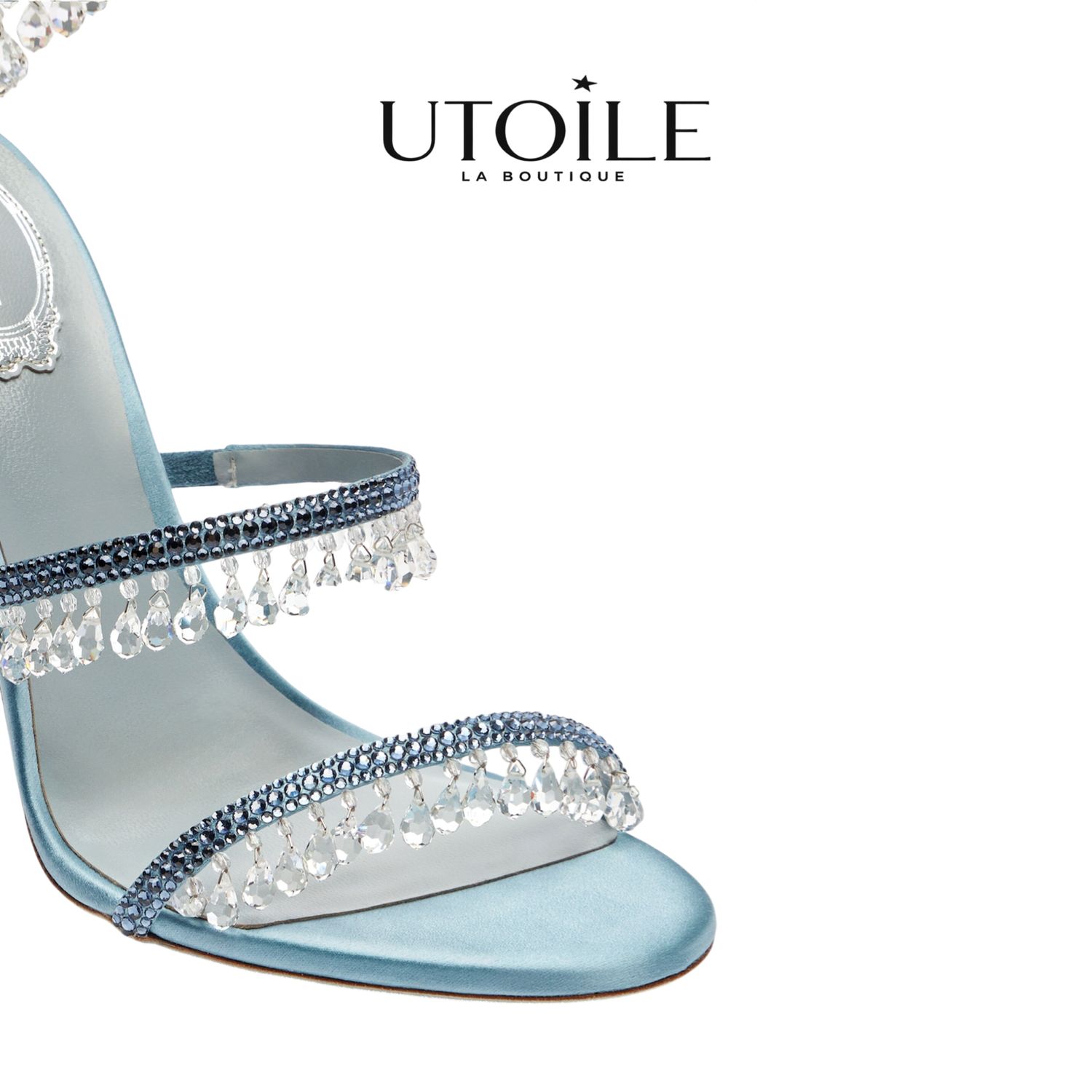 Rene Caovilla Chandelier Ivory Sandal 105