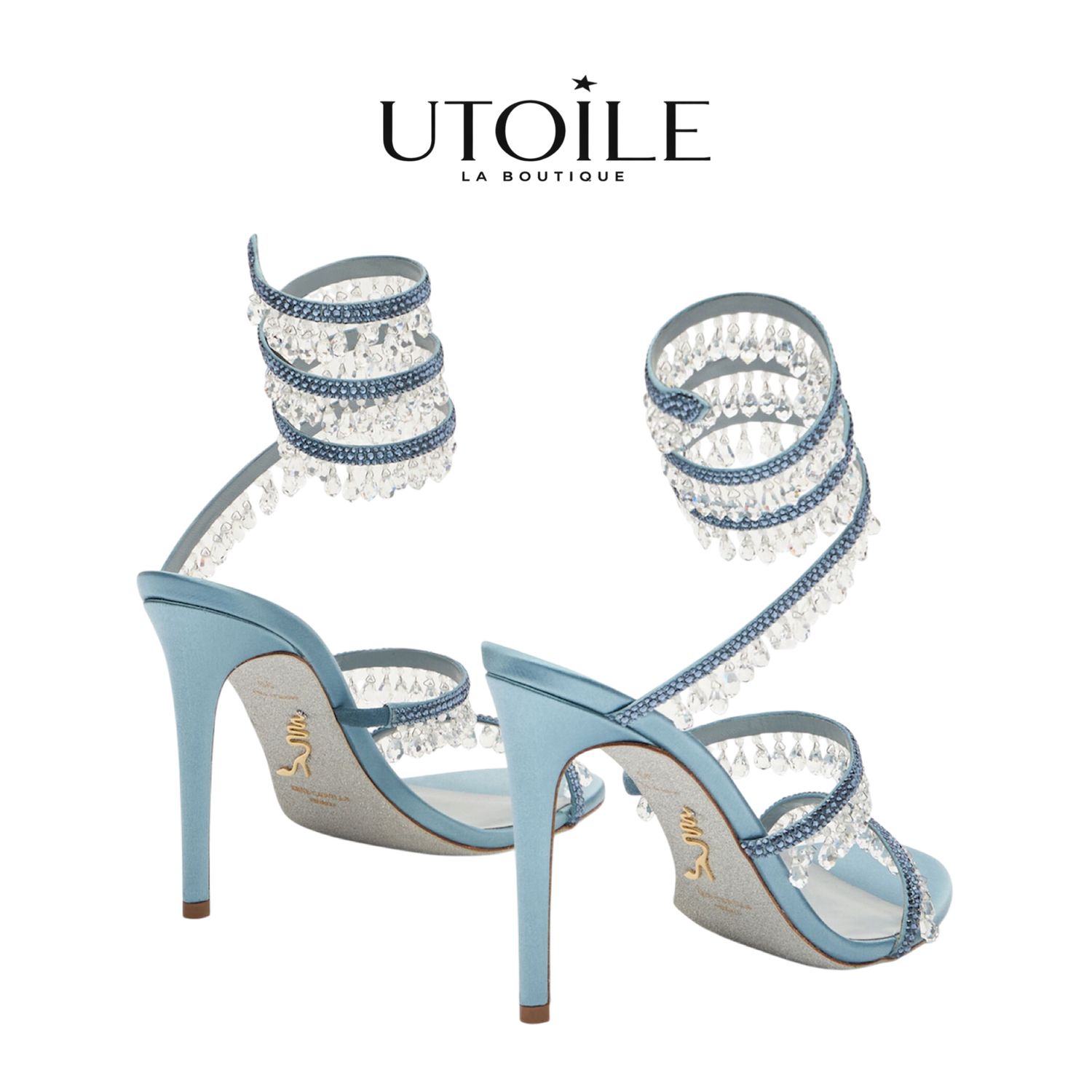 Rene Caovilla Chandelier Ivory Sandal 105